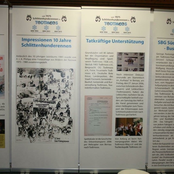 Die Austellung in der Wehratalhalle anlässlich des 50. Jubiläums Die Austellung in der Wehratalhalle anlässlich des 50. Jubiläums