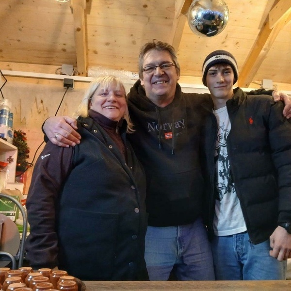 Verkaufsstand am Winterdorf