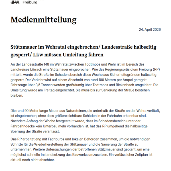 Medienmitteilung