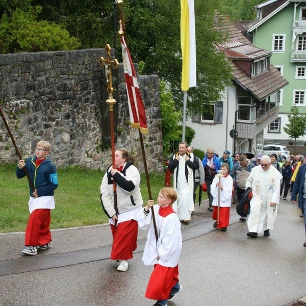 Die Wallfahrt trifft in Todtmoos ein 