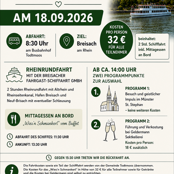 Seniorenauslfug Anmeldung